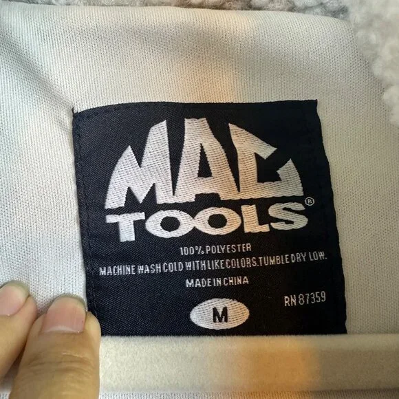 MAC Tools Plaid Sherpa Shacket Mens Medium Workwear Camping Outdoors Cabin - Picture 2 of 15